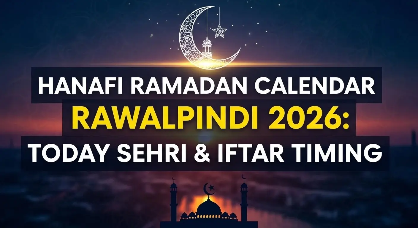Hanafi Ramadan Calendar Rawalpindi 2026