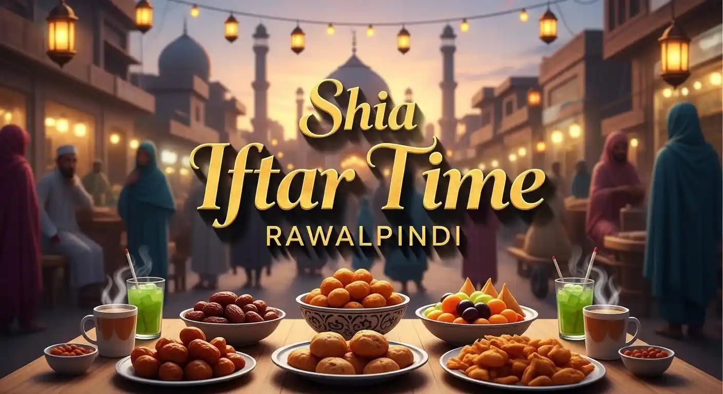 Shia Iftar Time Rawalpindi 2026